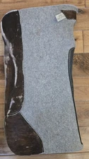 Best Ever Saddle Pad Wool 1" 30x28 Western Horse Tack Cowhide Leathers Custom