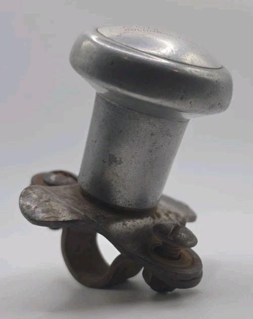 Vintage Irrigation Pump Company Columbus Nebraska Steering Wheel Suicide Spinner