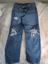 Old Navy O.G. Loose Jeans Size 2 - Distressed Ripped Blue Denim Pants