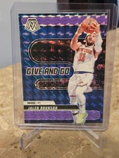 Jaylen Brunson 2024-25 Panini Mosaic Give And Go Mosaic Purple Fluorescent /175