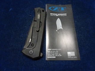 Orig Vintage Folding Blade Knife In Box "ZT Zero Tolerance CTS 204P USA"
