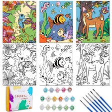 3 Pack Paint by Numbers for Kids Ages 8-12, 10 8"Color by Number fo... Fast Ship