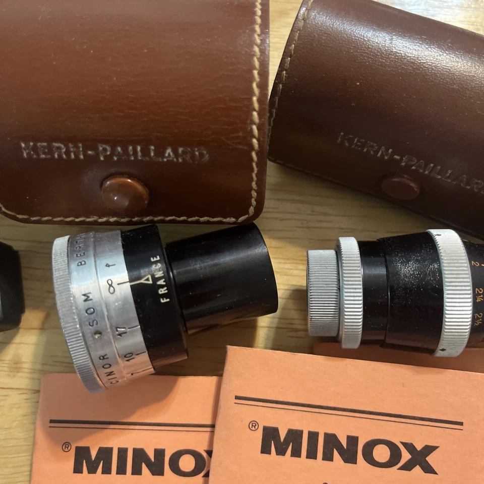 Cámara subminiatura vintage MINOX Wetzlar A HECHA EN ALEMANIA LOTE PELÍCULA, lentes etc. Foto 4 de 4