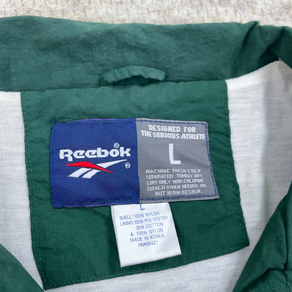 Jaqueta Masculina Vintage Marshall Thundering Herd Grande Quebra-Vento Warm Up Anos 90 Reebok - Imagem 3 de 4