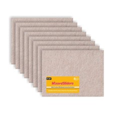 8 Pcs 8x6x1/5" Beige Cuttable Felt Furniture Pads Self-Adhesive Floor Protector