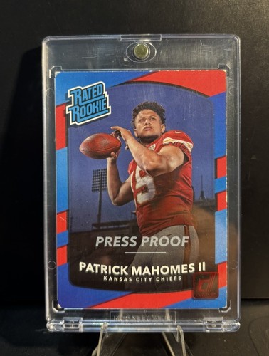 Patrick Mahomes II [Red Press Proof] #327 2017 Panini Donruss card