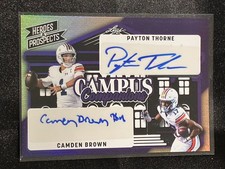 2024 Leaf Heroes & Prospects Camden Brown Payton Thorne Dual Auto Purple /10