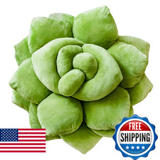 Green Philosophy Co. Succulent Pillow 16 3D Decorative Flower Throw Pillow