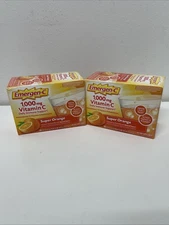 Pack Of 2  Emergen-C 1,000mg Vitamin C Super Orange 30C (Total 60) Exp: 03/26