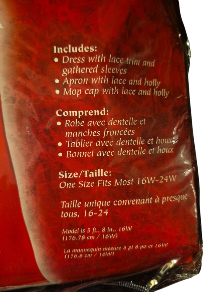 Disfraz de la señora Claus (talla única para la mayoría 16W-24W) Foto 3 de 4