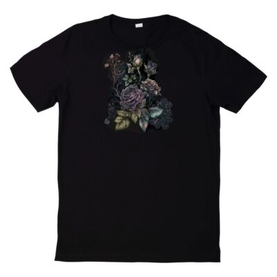 T-Shirt Aquarell Gothic Blume