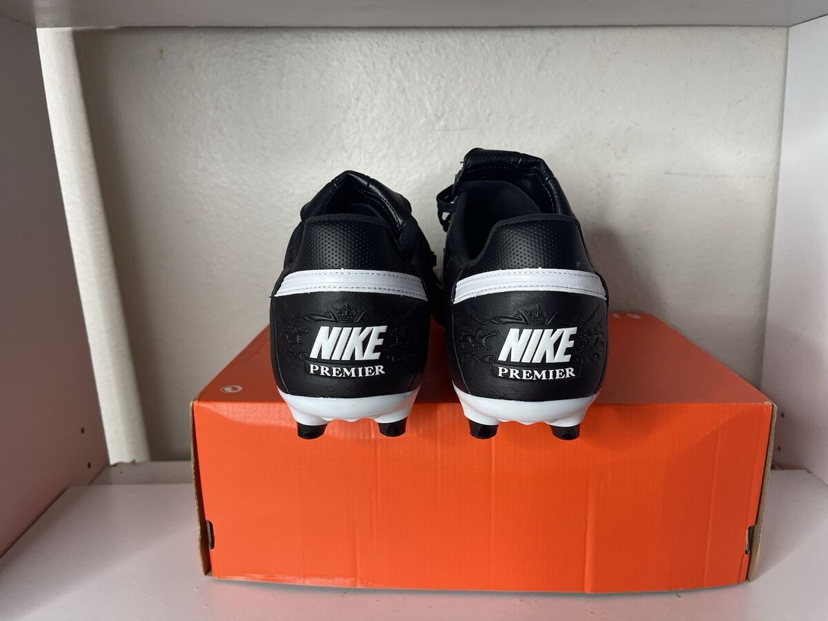 Sz 13 Men - Nike Premier III 3 FG Leather Black White Soccer Sz 13 Men - Nike Premier III 3 FG Leather Black White Soccer