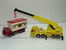 Matchbox Kingsize 12 / 34 HERCULES MOBILE CRANE & SCAMMELL CONTAINER TRUCK (380)
