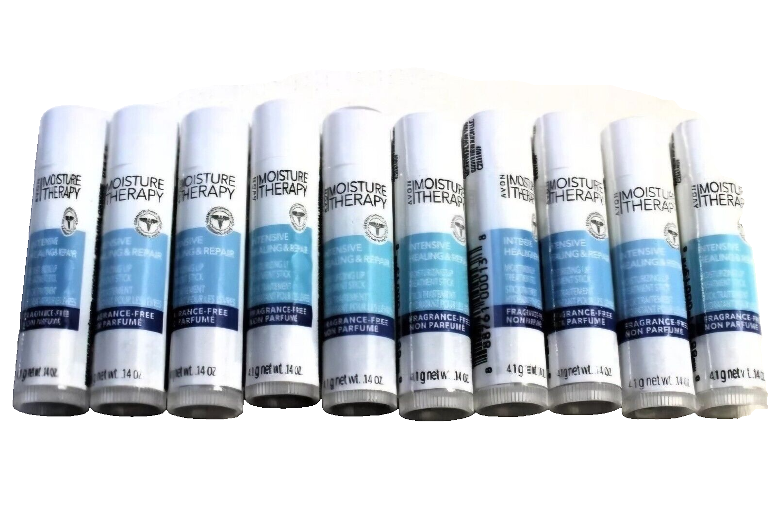 Avon MOISTURE THERAPY INTENSIVE HEALING LIP BALMS Lot of 10 ~ Factory Sealed