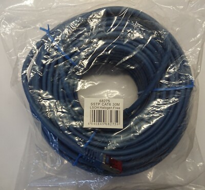 30m Patchkabel 68275 SSTP Cat 6 LSOH Halogen Free blau - Netzwerkkabel Ethernet