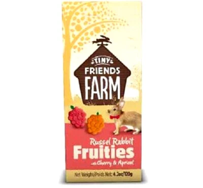 TINY FRIENDS FARM RUSSEL RABBIT FRUITIES CHERRY & APRICOT : Animal Treat bp Food