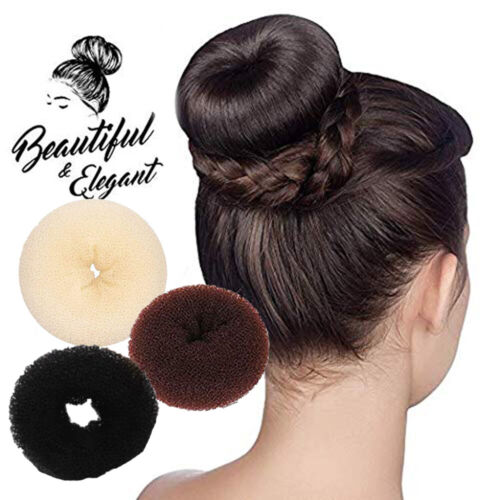 Ring Style Bun Chignon Black Beige Coffee Color Hair Bun Maker Donut Shaper  | eBay