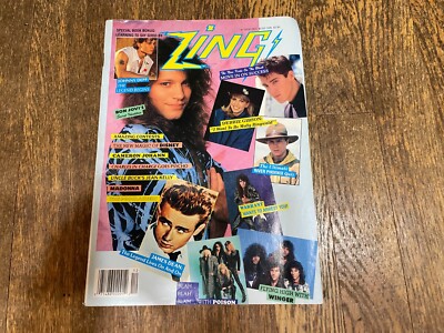 Zing Magazine December 1989 Johnny Depp Madonna River Phoenix Disney Poison