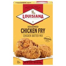 Louisiana Fish Fry Crispy Seasoned Chicken Fry Coating Powder Mix, 22 oz