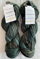 2 Skeins Filatura Lanarota Kaleidoscope Extra Fine Merino Wool Peru - Color #009