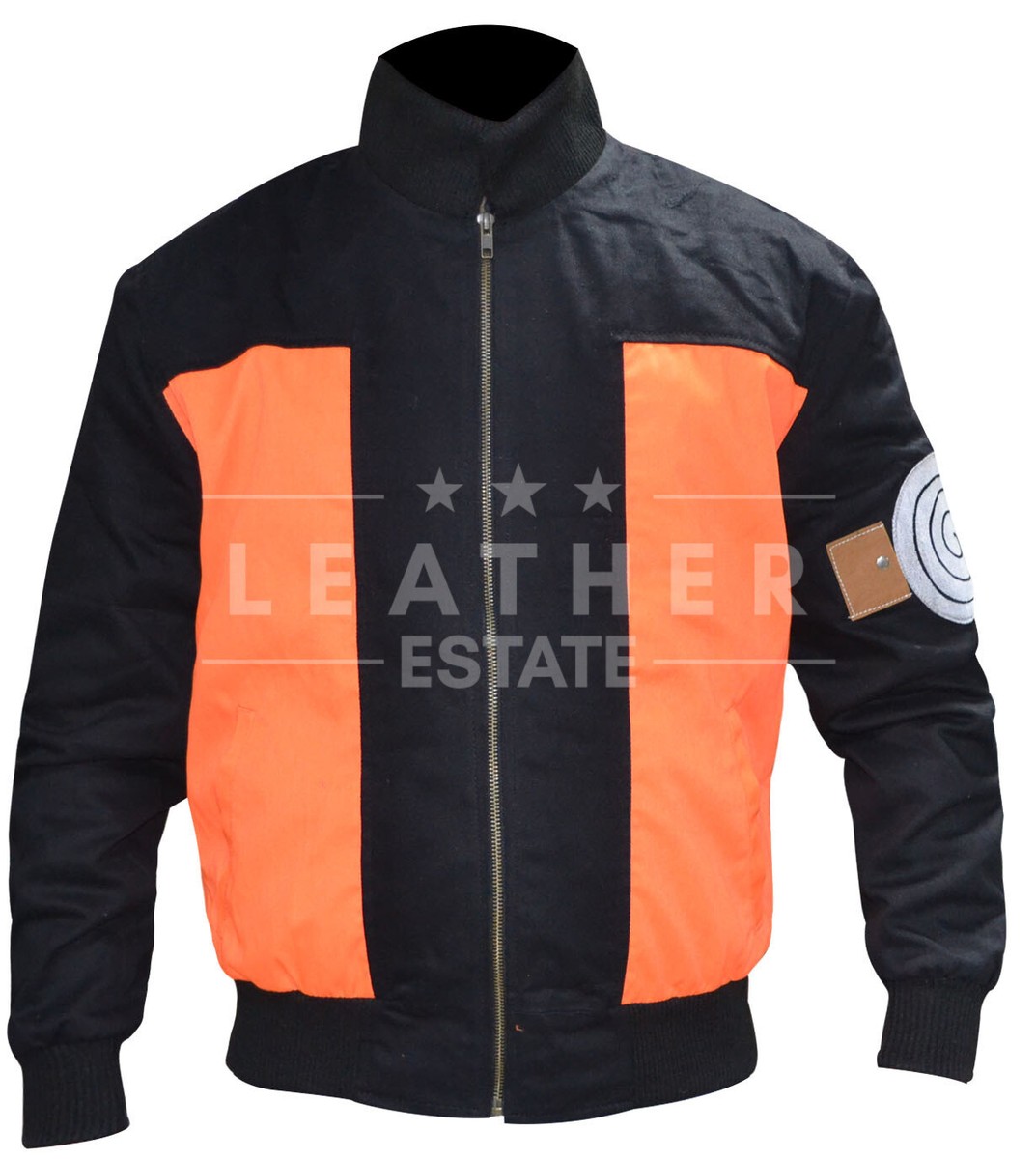 Mens Naruto Uzumaki Costumes Orange Cotton Jacket, XXS-5XL