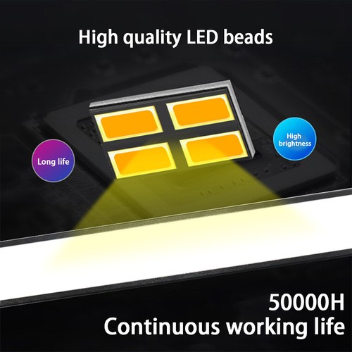 54W 108LED Yellow/white Car Emergency Strobe Flashing Warning Lamp Fog Light Bar - Foto 3 di 16