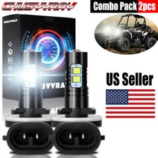 For Polaris Ranger Crew 500 570 700 800 900 LED Headlight Bright White Bulbs