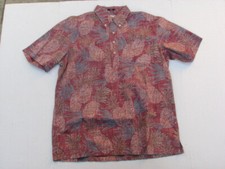 NWT Reyn Spooner Men M Earth Red Shirt Button Front Classic Fit Hawaii Gold