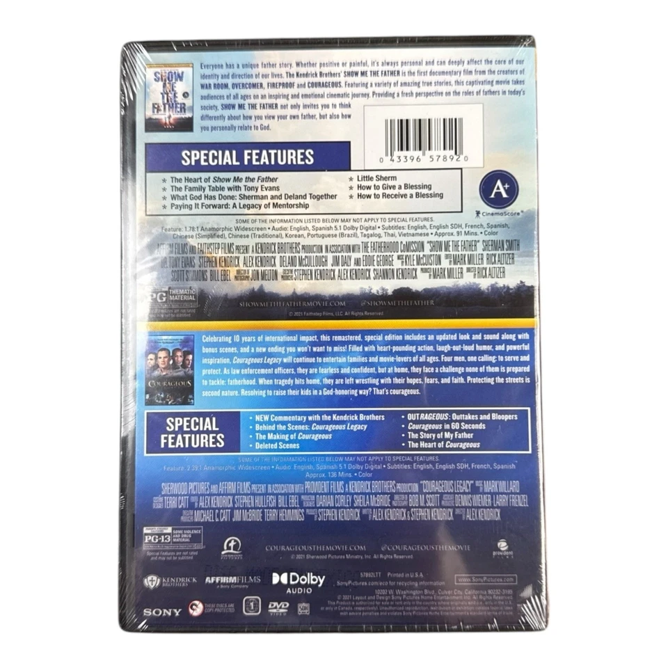 New Show Me the Father & Courageous Legacy Faith Films 2 Pack (DVD) - Image 2 of 3