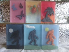 value pack 6 Handcrafted glycerin soaps; ASSORTED colors & designs- Great GIFTS