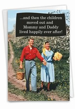 1 Funny Blank All Occasions Greeting Card - Children Moved Out -Envelope,US-Made