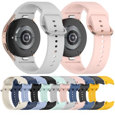 Silicone Watch Strap for Samsung Galaxy Watch 7/FE/6/6 Classic/5/5 Pro/4 Classic