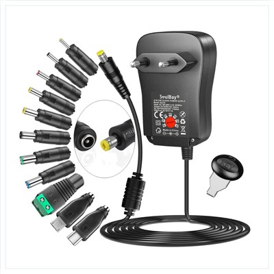 Universal AC/DC Adapter 11 Tipps USB-C Micro USB Ladegerät Haushaltselektronik