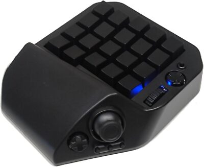 MH-Device MH-Delta 41-Key One-Handed Gaming Keyboard with Joystick and Wheel BK