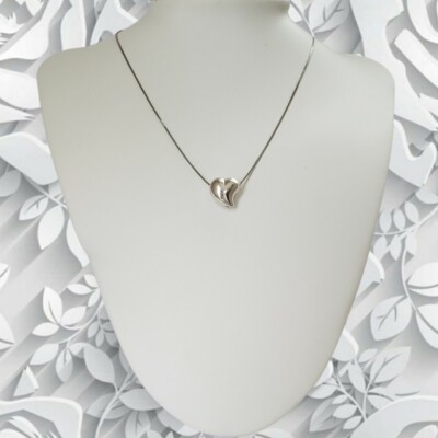 Lord & Taylor Sterlingsilber schwebendes Herz 16'' Halskette