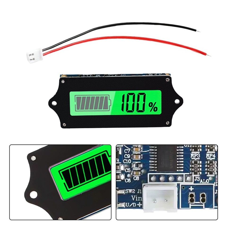 150mm Leads Battery Capacity Tester for Easy Connection to Lithium