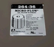 264-36 MICRO-FLOW Oil Filter Element Sid Harvey New 