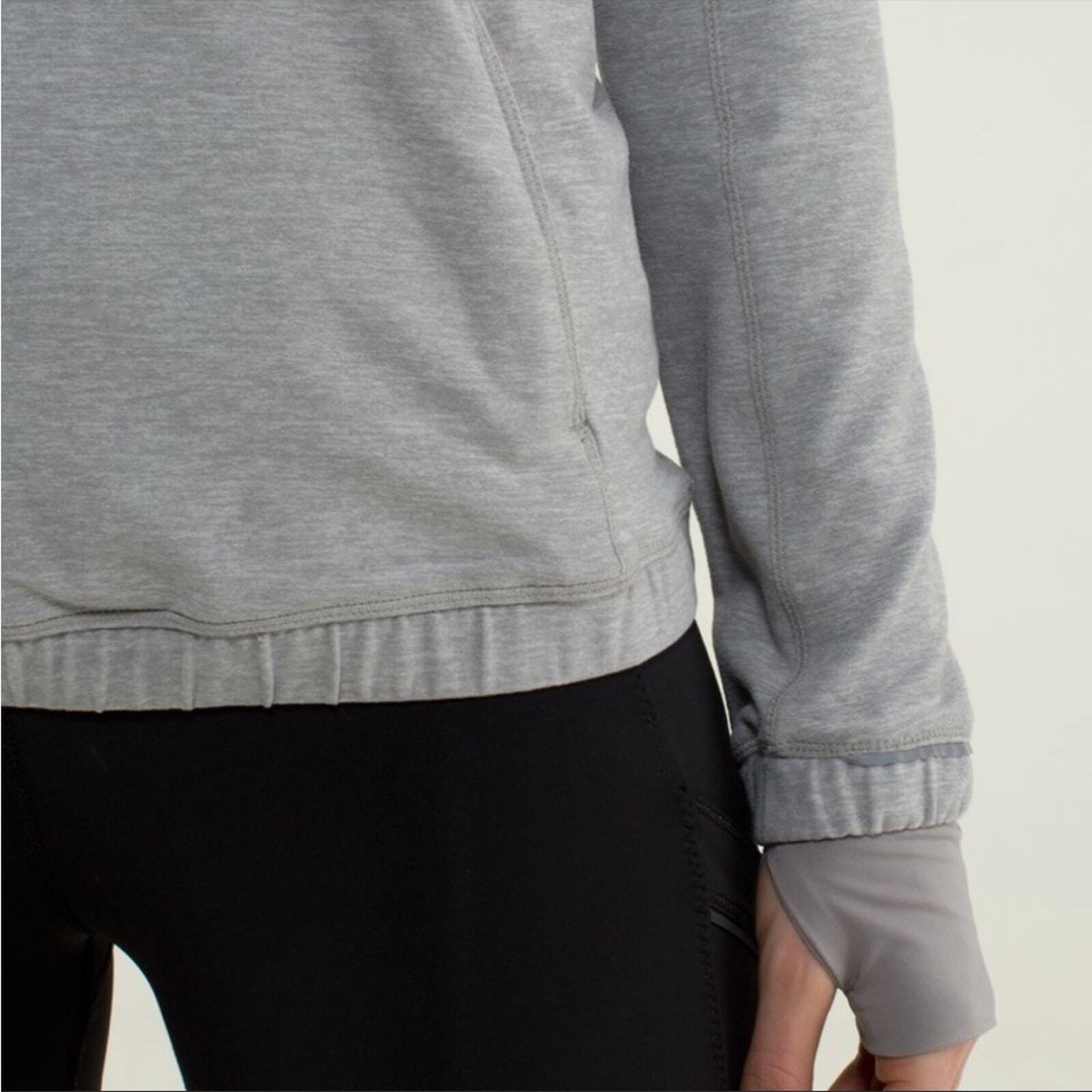 Lululemon Forthright 1/2 Zip Pullover Jacket Grey… - image 4