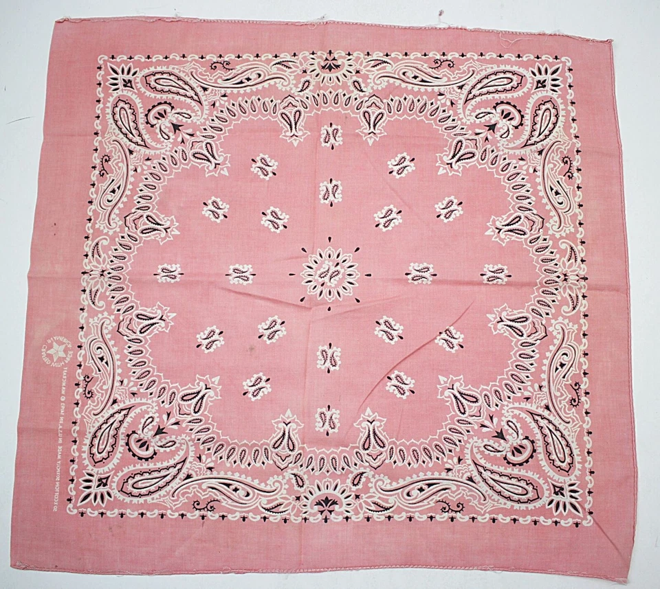 Pañuelo/bufanda pañuelo vintage Paisley Wamcraft 20"x21,5" RN 14193 Foto 2 de 4
