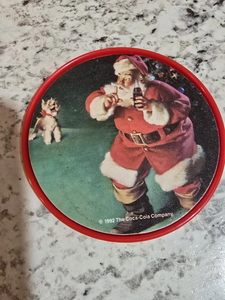 Coca-Cola Santa Coasters Sparkling Holidays Set of 5 Coasters - Image 3 of 4
