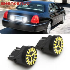 For Lincoln Town Car 1989-2011 3157 6000K White LED Backup Reverse Light 2 Bulbs