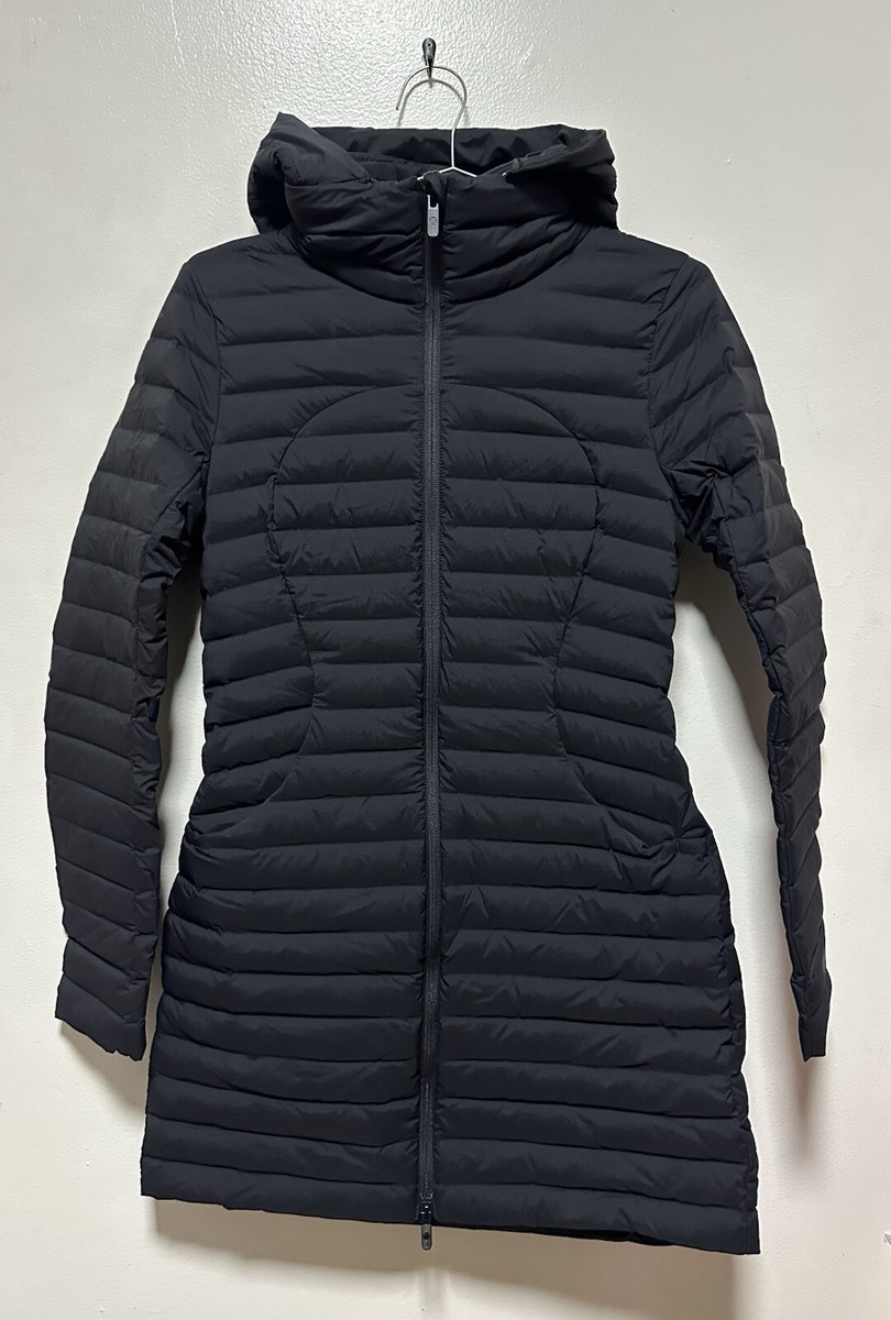Lululemon NWT Pack It Down 700-Down-Fill Long Jacket Size 4