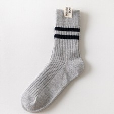 5 Pairs Cotton Versatile Thick Thread Sweat Absorbing Warm Medium Tube Socks