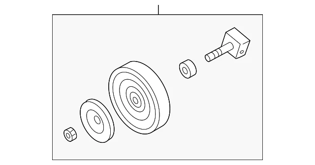 Nissan Frontier 2005-2019 genuino - polea loca 11925-EA010 Foto 2 de 3