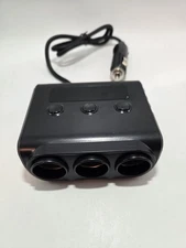 3 WAY CAR CIGARETTE LIGHTER SOCKET SPLITTER WIT 4 USB PORTS