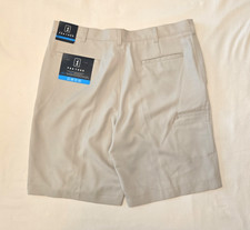 PGA TOUR Men's Flat Front Khaki 9" Inseam Golf Shorts. NWT