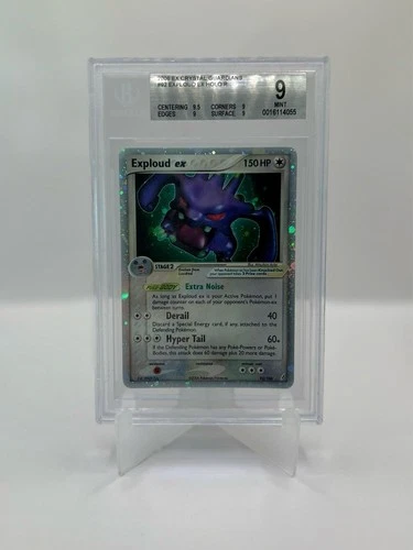 Pokemon - 92/100 Exploud Ex Holo BGS 9 w/Sub Grades Crystal Gaurdians