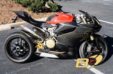 Ducati 899 1199 Panigale 100% Carbon Fiber Tail Seat Side Panel Fairing Cover