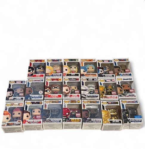 Funko Pop Lot 20 Marvel Star Wars DBZ Rick Morty Exclusives Bundle