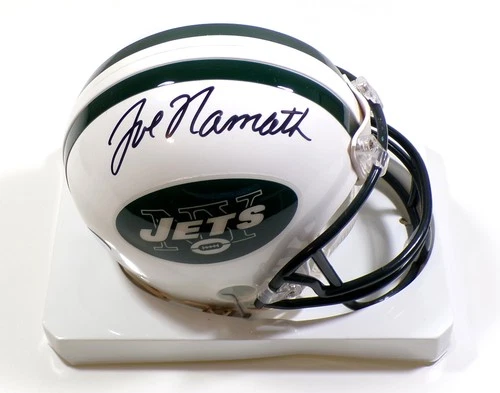Joe Namath Signed Riddell New York Jets Mini Helmet Auto Autograph GTSM COA